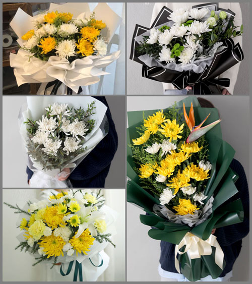 广东江门市开平市赤坎镇五龙村白事花束代送
